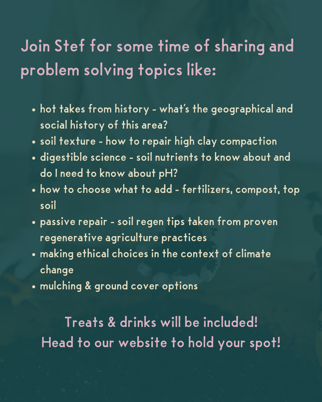 Workshop - Soil Primer with Stef