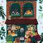Illustration of the Pinch Bakery & Plant Shop storefront on Sherman Ave N, with Smokey the Cat and Nanaimo the Squirrel